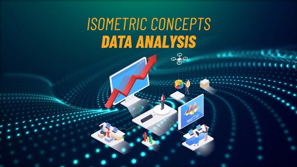 Data Analysis Isometric Concept - 31693705 Videohive Download