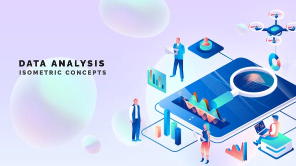 Data analysis Isometric Concept - Videohive 33518782 Download