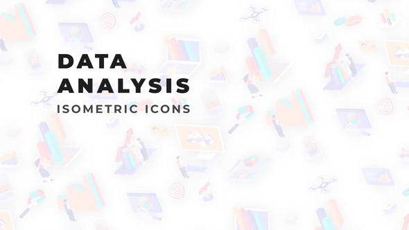 Data analysis Isometric Icons - 36117658 Videohive Download