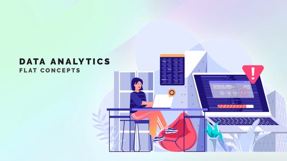 Data analytics Flat Concept - 33559862 Videohive Download