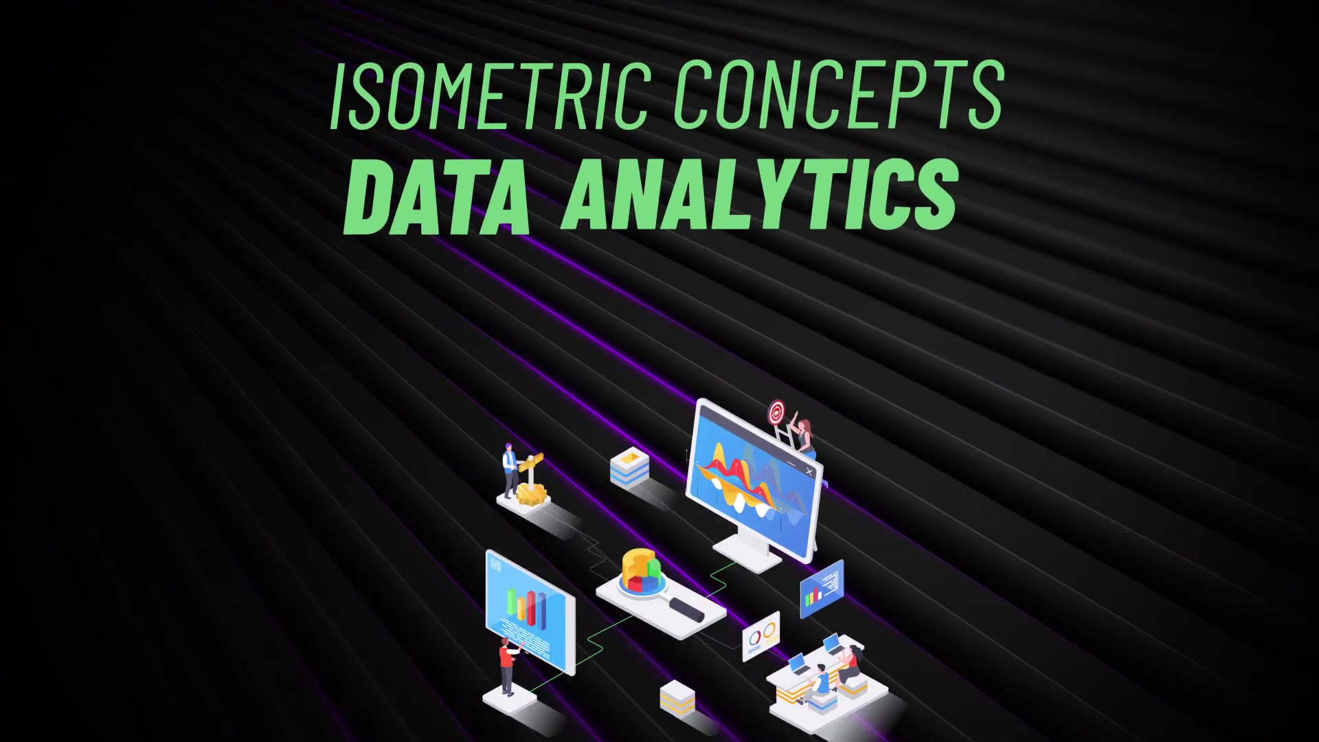 Data Analytics Isometric Concept Videohive 31223536 After Effects Image 3