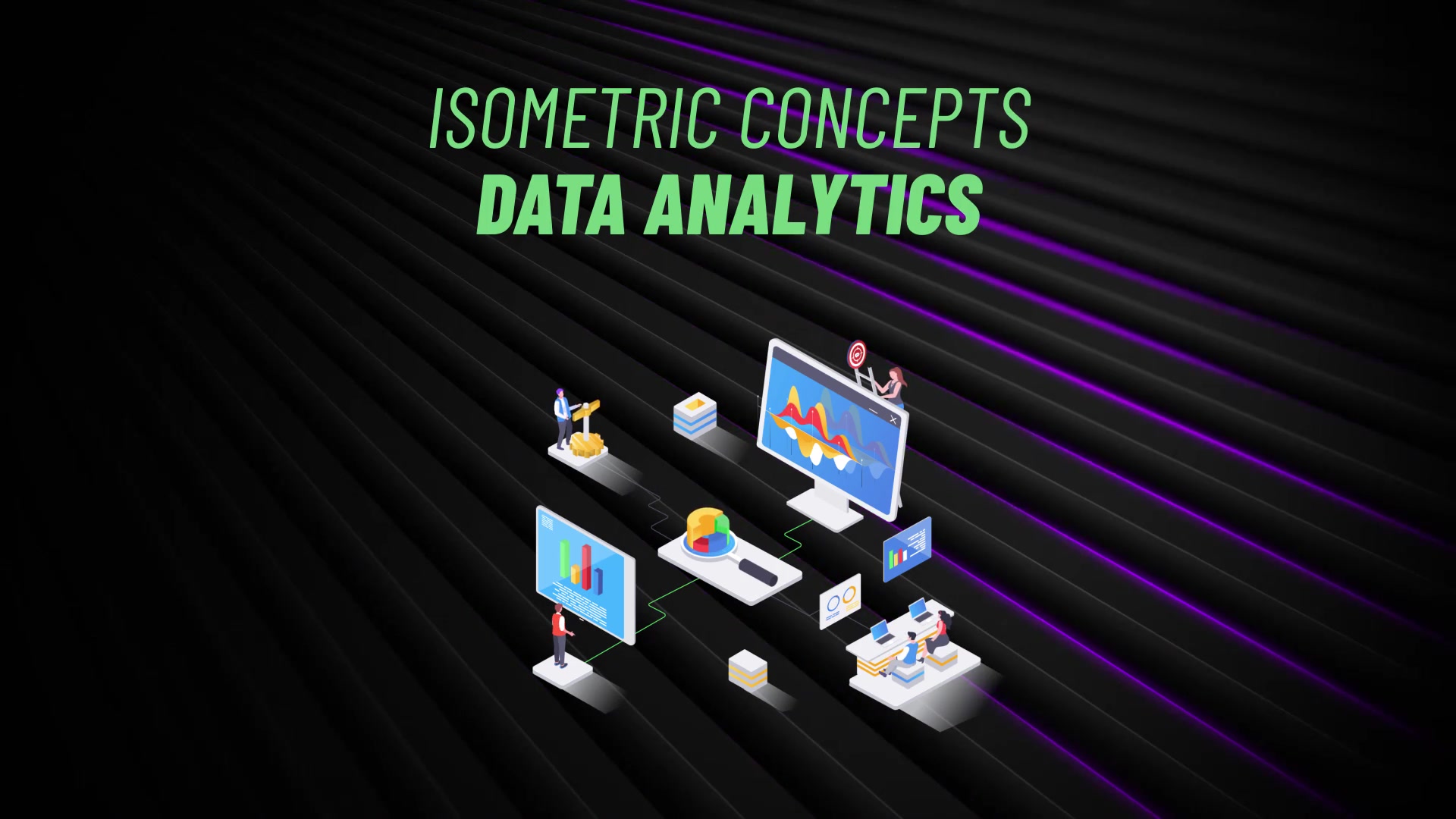 Data Analytics Isometric Concept Videohive 31223536 After Effects Image 4