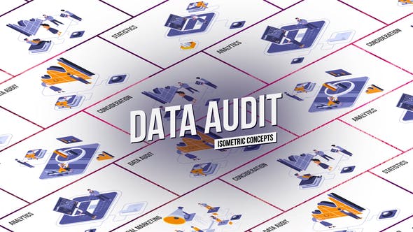 Data audit Isometric Concept - Download 28986817 Videohive