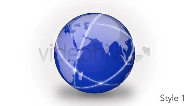 Data Traveling Around Global Network 2 Styles Videohive 3450594 Motion Graphics Image 1