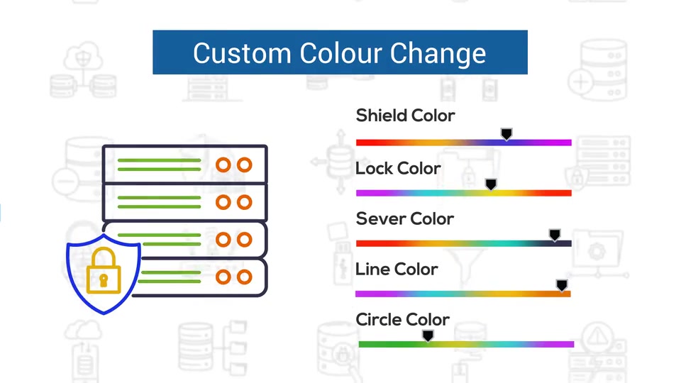 Database & Security Line Icons Videohive 33970713 After Effects Image 7