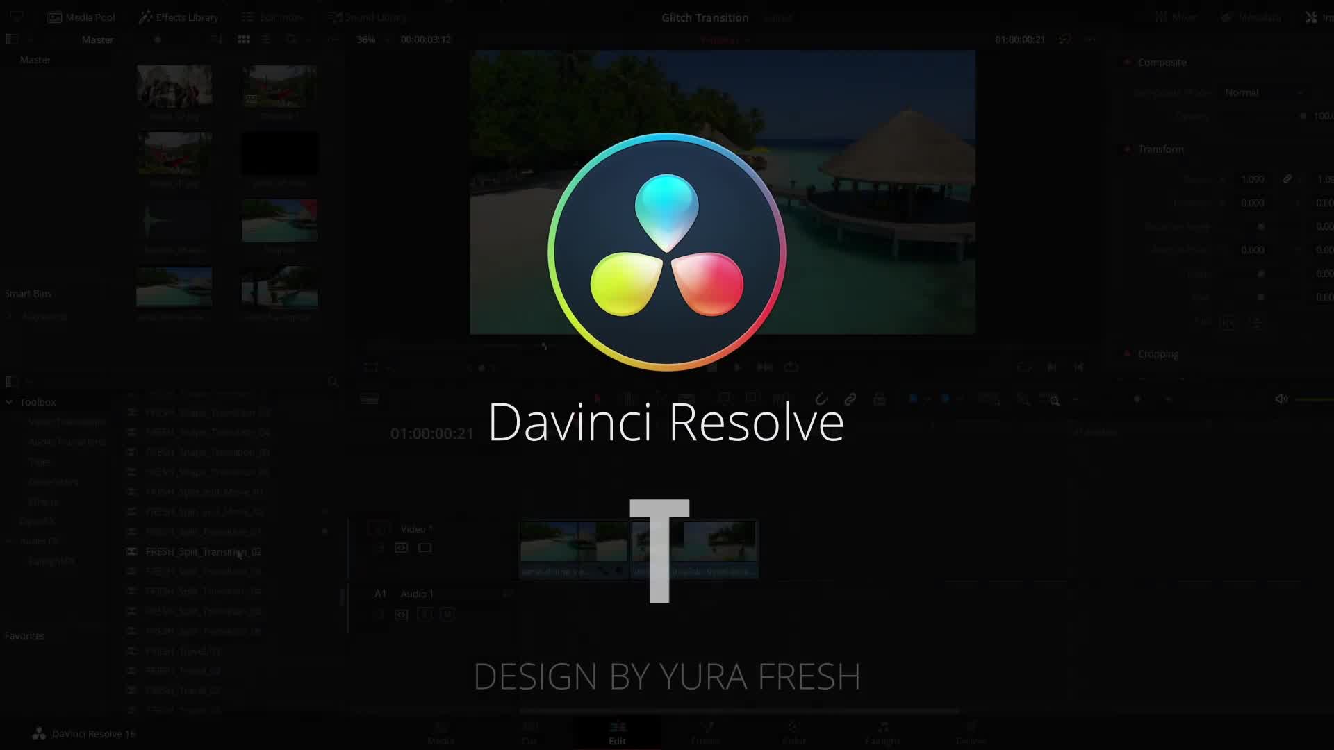 davinci resolve transitions free download