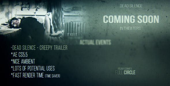 Dead Silence Creepy Trailer - Videohive Download 11039756