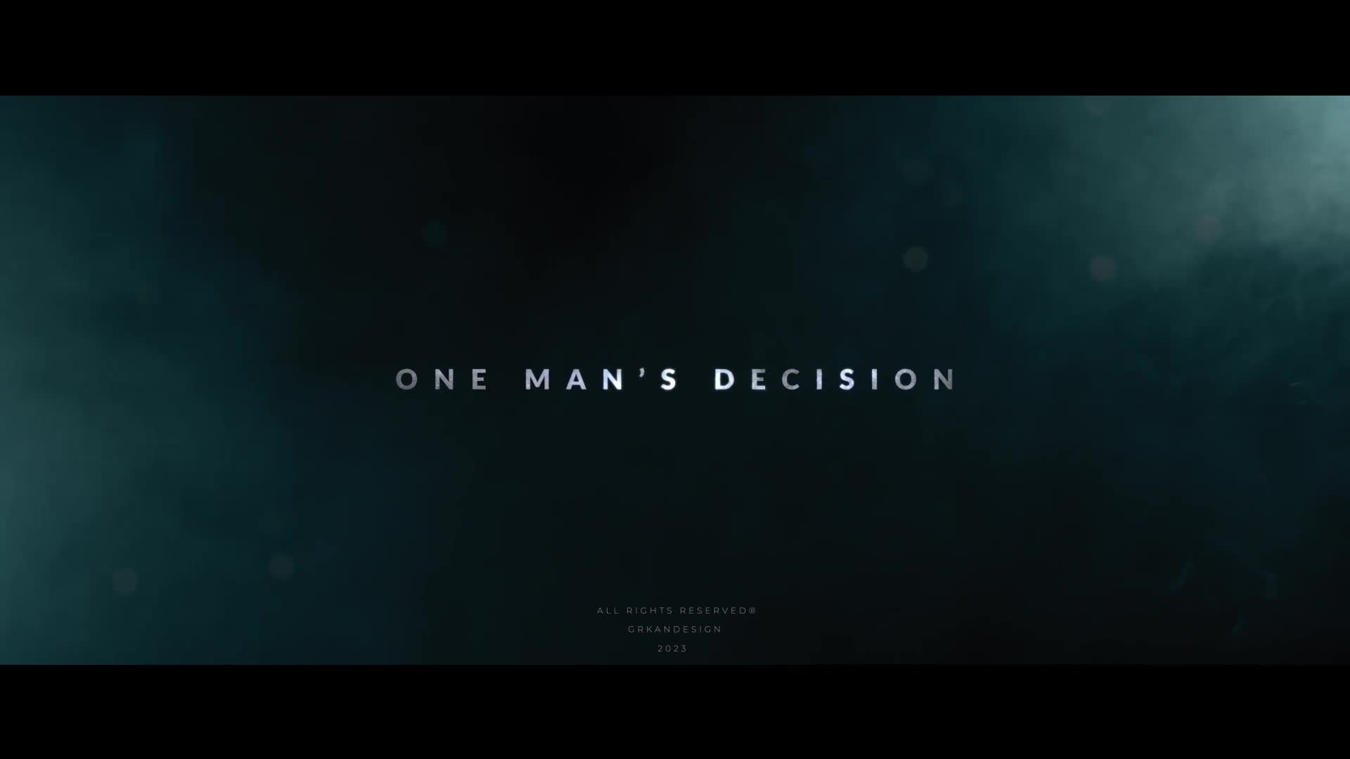 Decision | Trailer Titles Videohive 43982890 After Effects Image 1