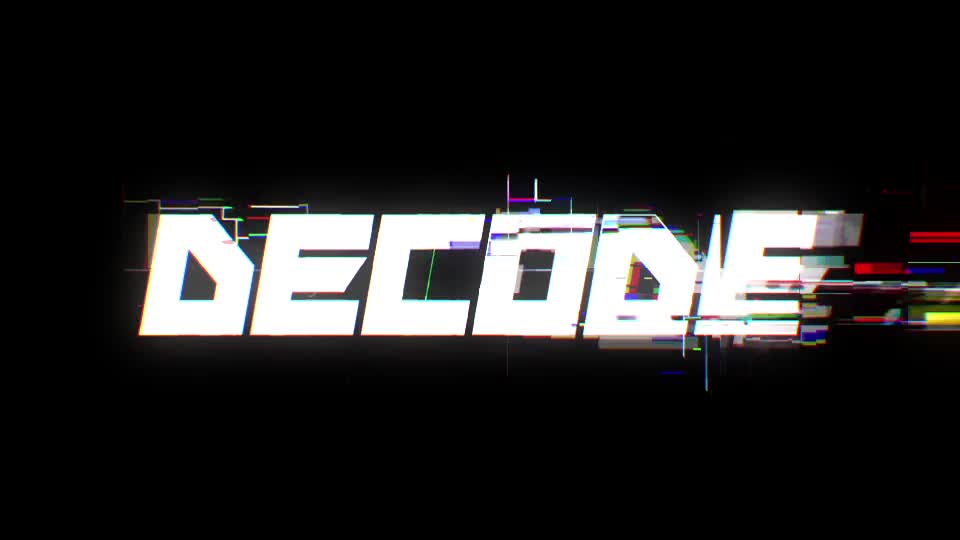 Decode Glitch Opener Videohive 23715223 After Effects Image 1
