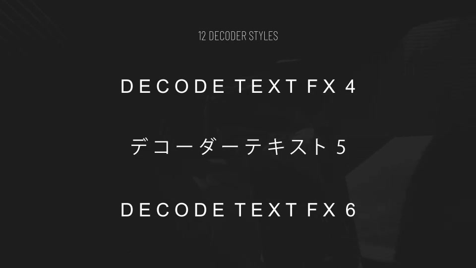 Decoder Text FX Videohive 29952885 After Effects Image 4