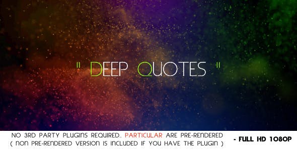Deep Quotes - 4374059 Videohive Download