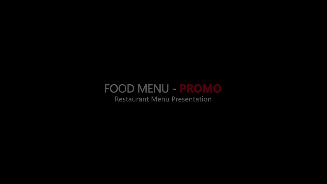 Delicious Food Menu Promo Top View Videohive 26409332 After Effects Image 1