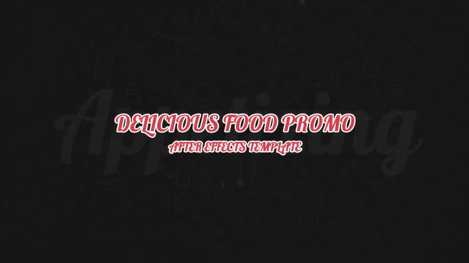 Delicious Food Promo Videohive 25445221 After Effects Image 1