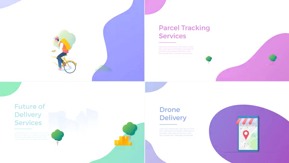 Delivery Flat Animated Concepts Pack Videohive 25475177 After Effects Image 6
