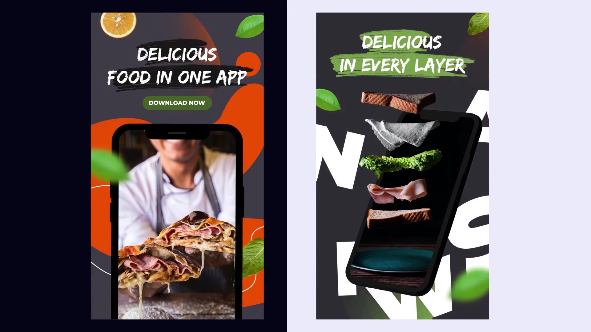 Delivery Food Stories App Promo Videohive 33840831 After Effects Image 8