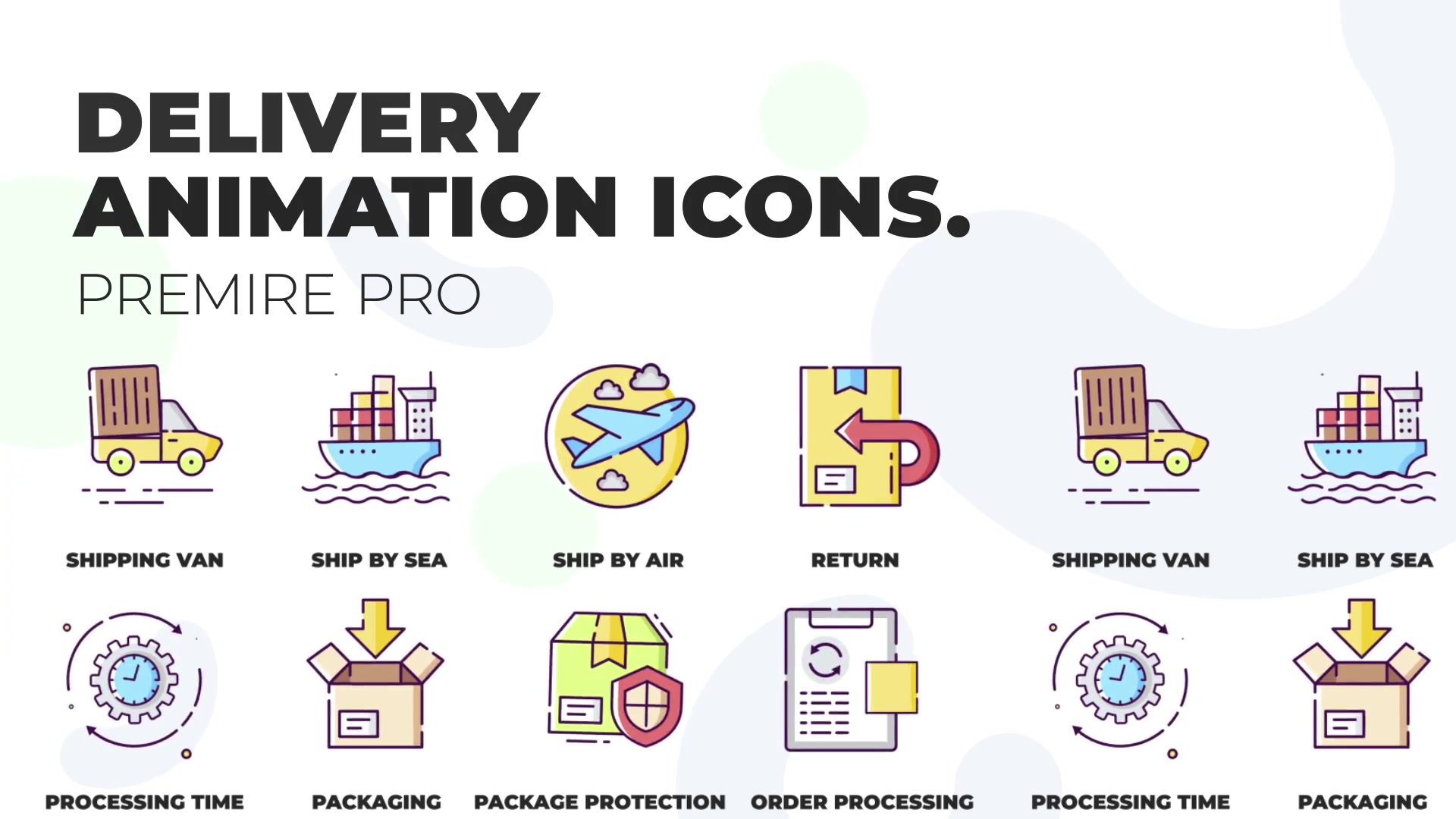 Delivery & Return MOGRT Icons Videohive 36925979 Premiere Pro Image 3