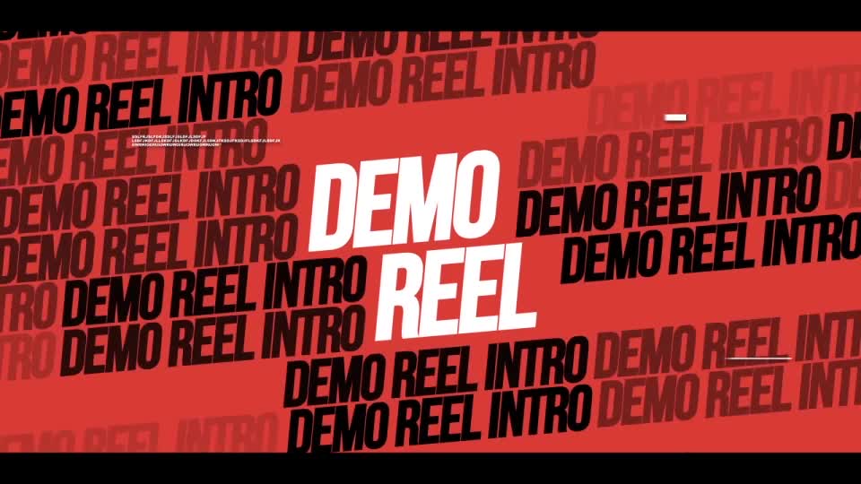 Demo Reel Intro Videohive 28256953 After Effects Image 1