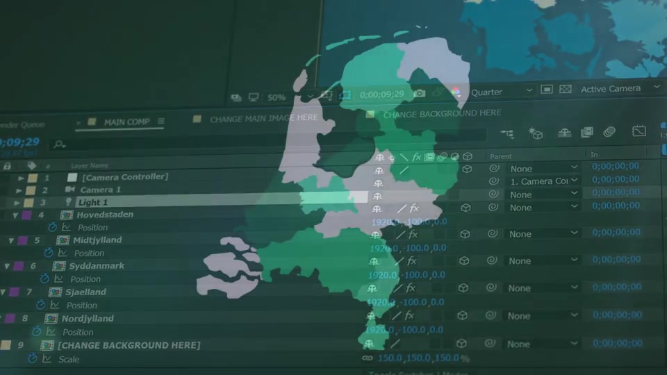 Denmark Map Kit - Download Videohive 21014598