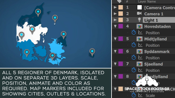 Denmark Map Kit - Download Videohive 21014598
