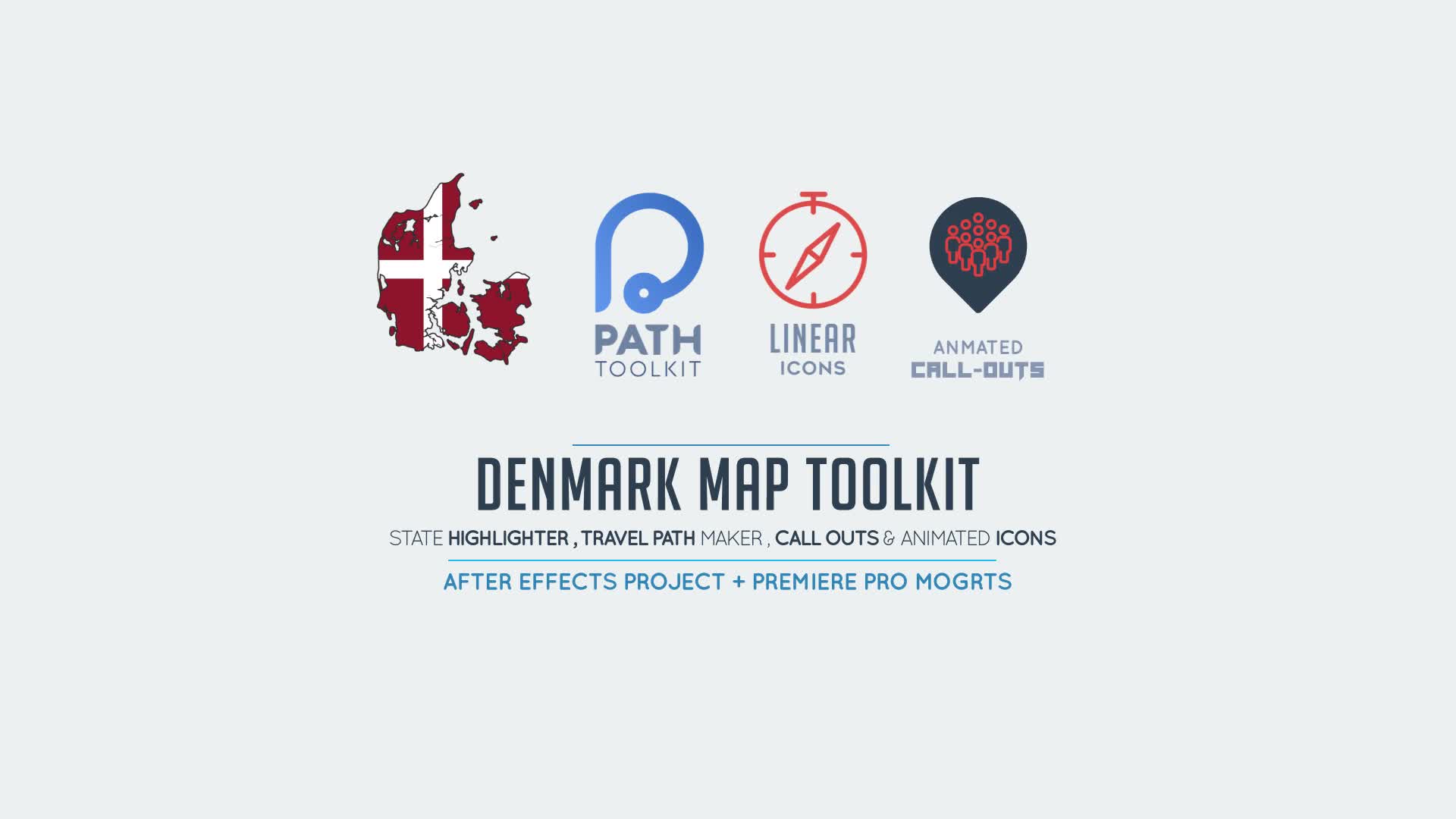 Denmark Map Toolkit Videohive 28316636 After Effects Image 1