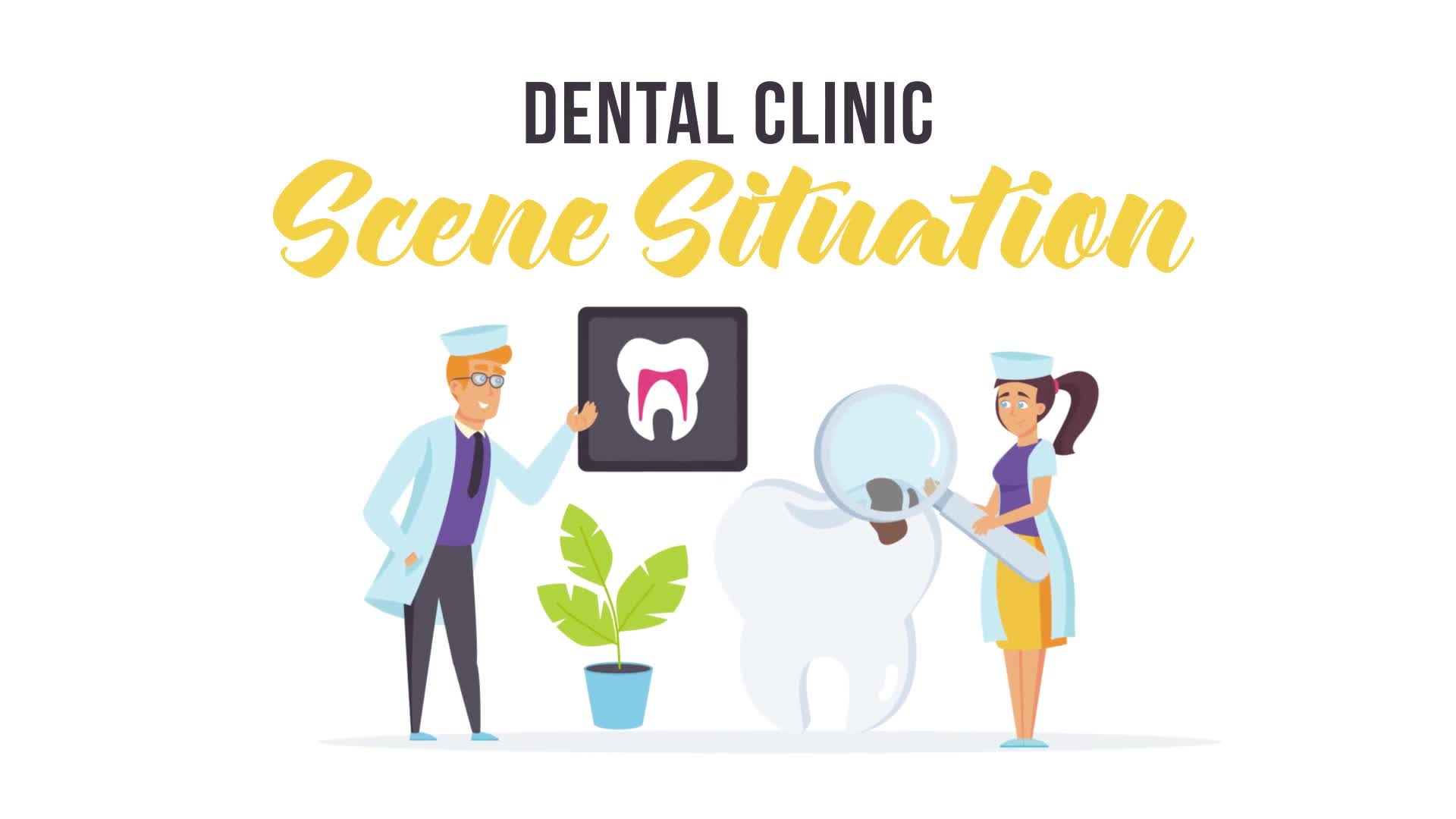 Dental clinic Scene Situation Videohive 28256237 After Effects Image 1