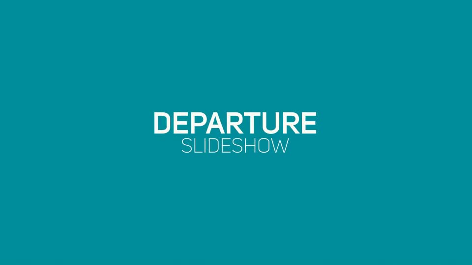 Departure Slideshow Videohive 18894720 After Effects Image 1