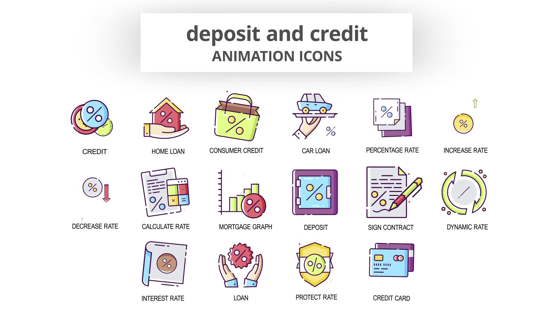 Deposit & Credit Animation Icons Videohive 29201860 After Effects Image 5