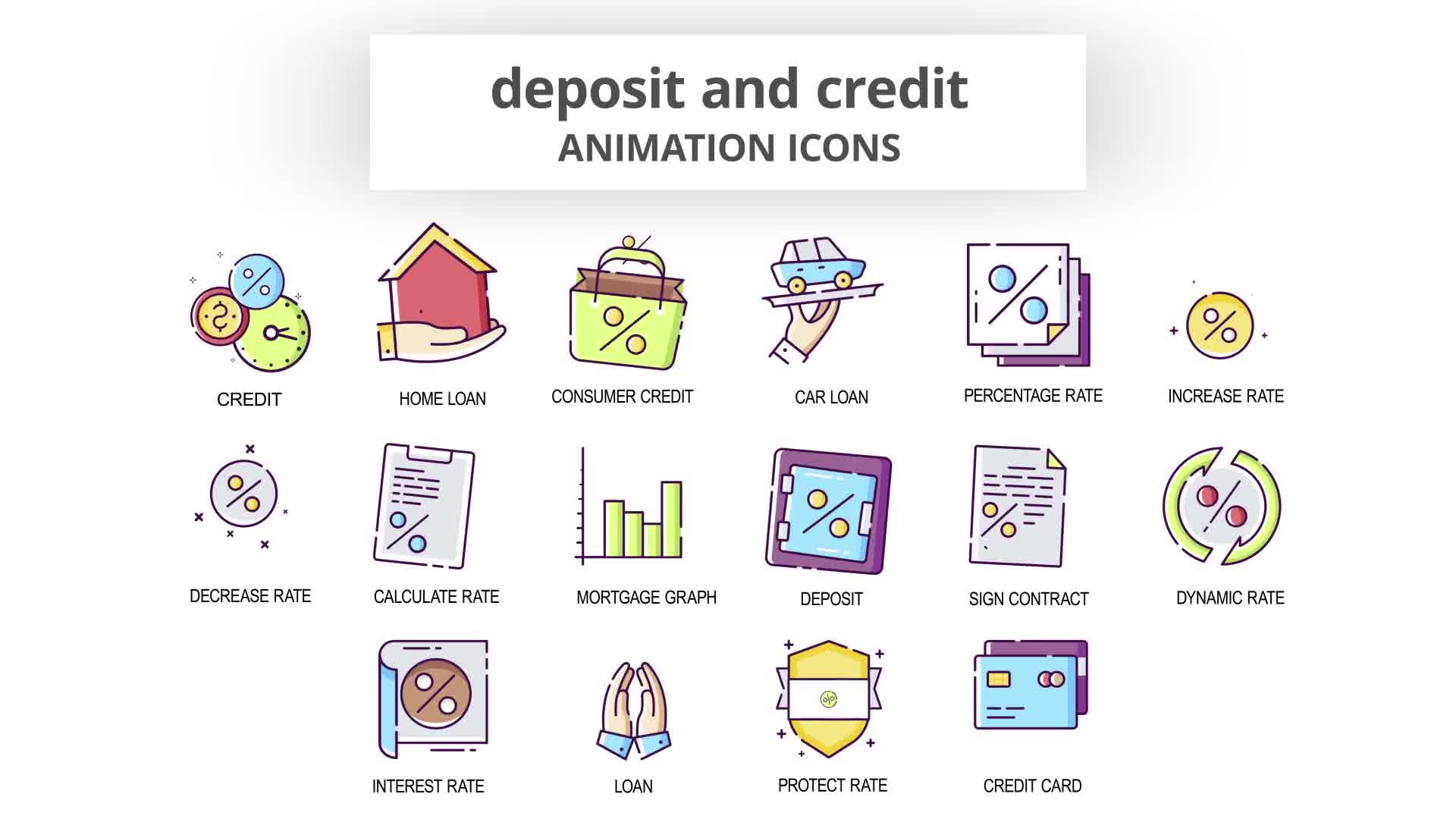 Deposit & Credit Animation Icons Videohive 29201860 After Effects Image 9