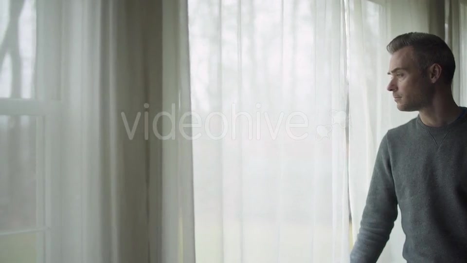 Depressed Man At Window (2 Of 9)  Videohive 12009990 Stock Footage Image 11