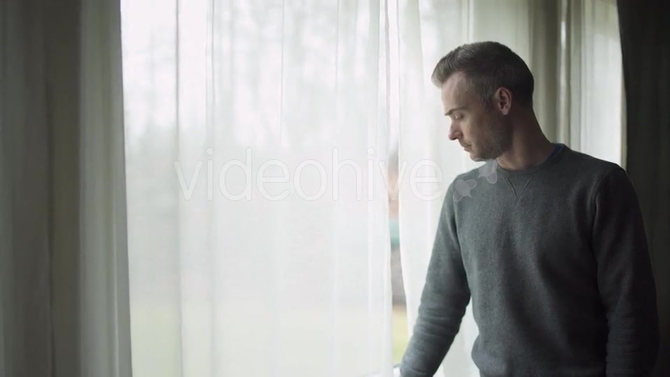 Depressed Man At Window (2 Of 9)  Videohive 12009990 Stock Footage Image 6