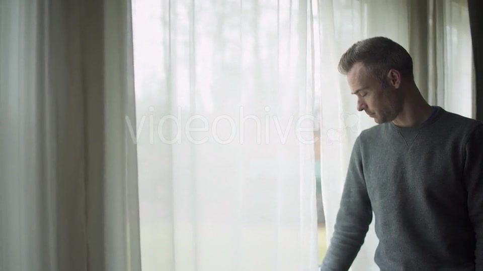 Depressed Man At Window (2 Of 9)  Videohive 12009990 Stock Footage Image 8