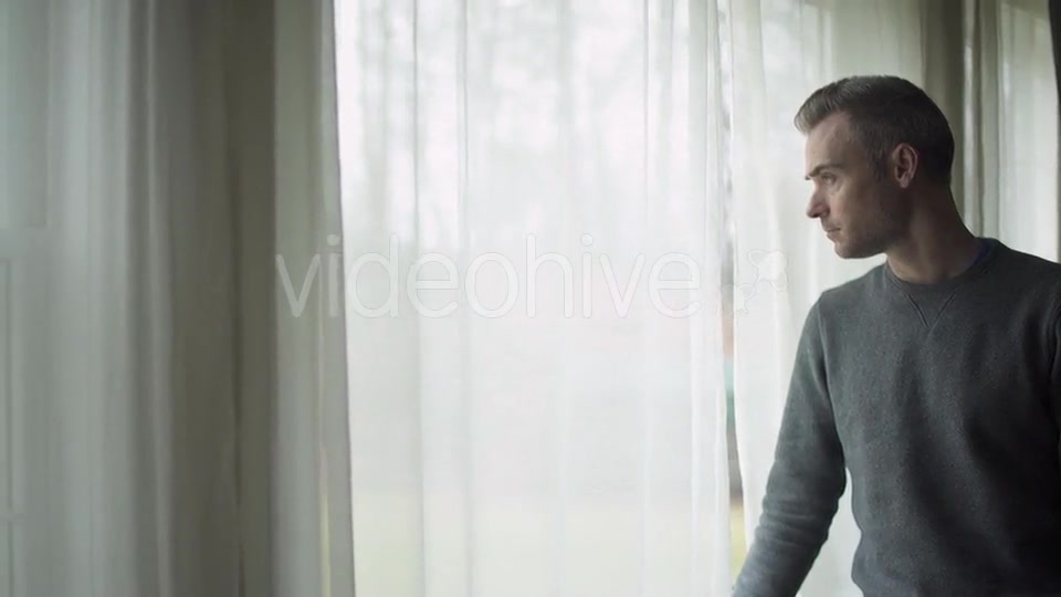 Depressed Man At Window (2 Of 9)  Videohive 12009990 Stock Footage Image 9