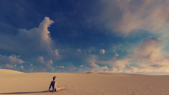 Desert and Woman - Download Videohive 21288409