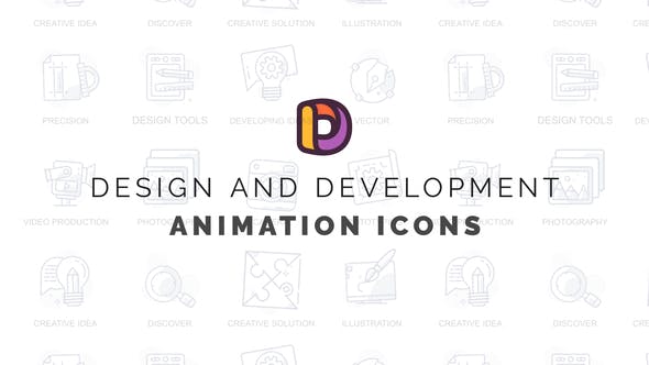 Design and development Animation Icons - 32812189 Videohive Download
