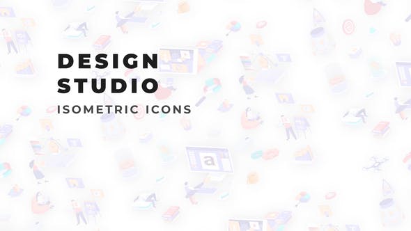 Design Studio Isometric Icons - 36117723 Videohive Download