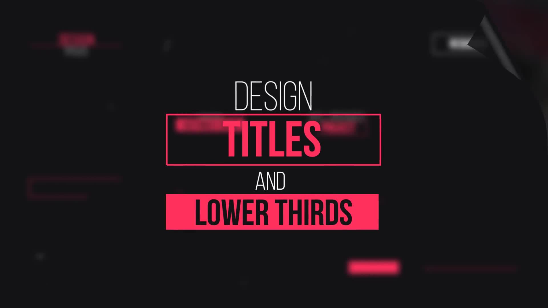 Design Titles and Lower Thirds Videohive 15813892 After Effects Image 2