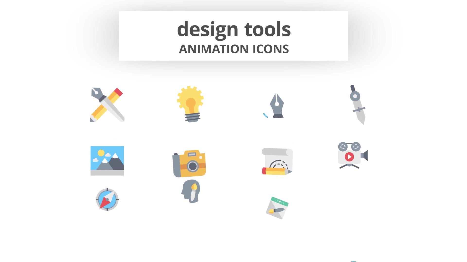 Design Tools Animation Icons Videohive 26634463 After Effects Image 4
