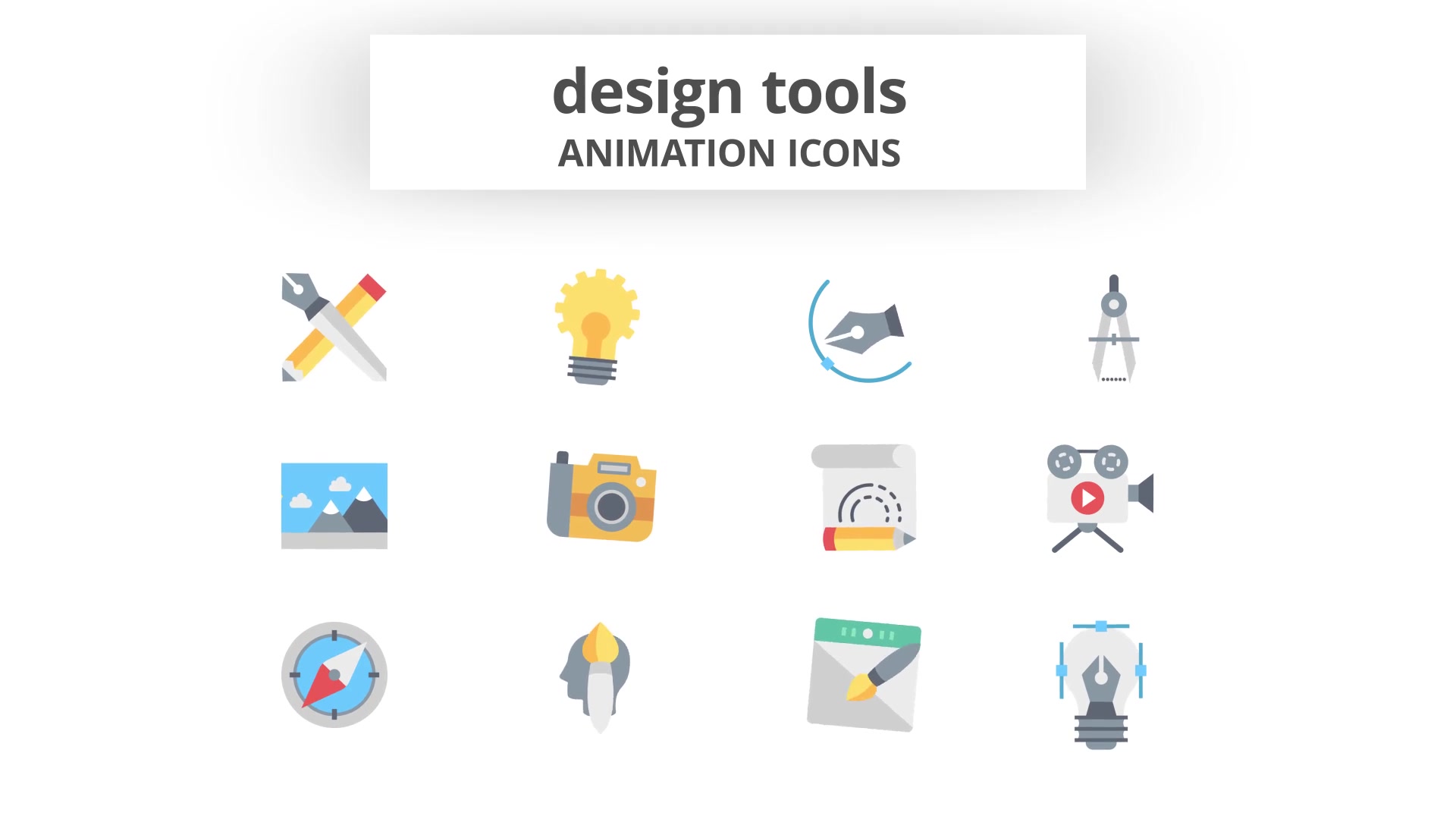 Design Tools Animation Icons Videohive 26634463 After Effects Image 6