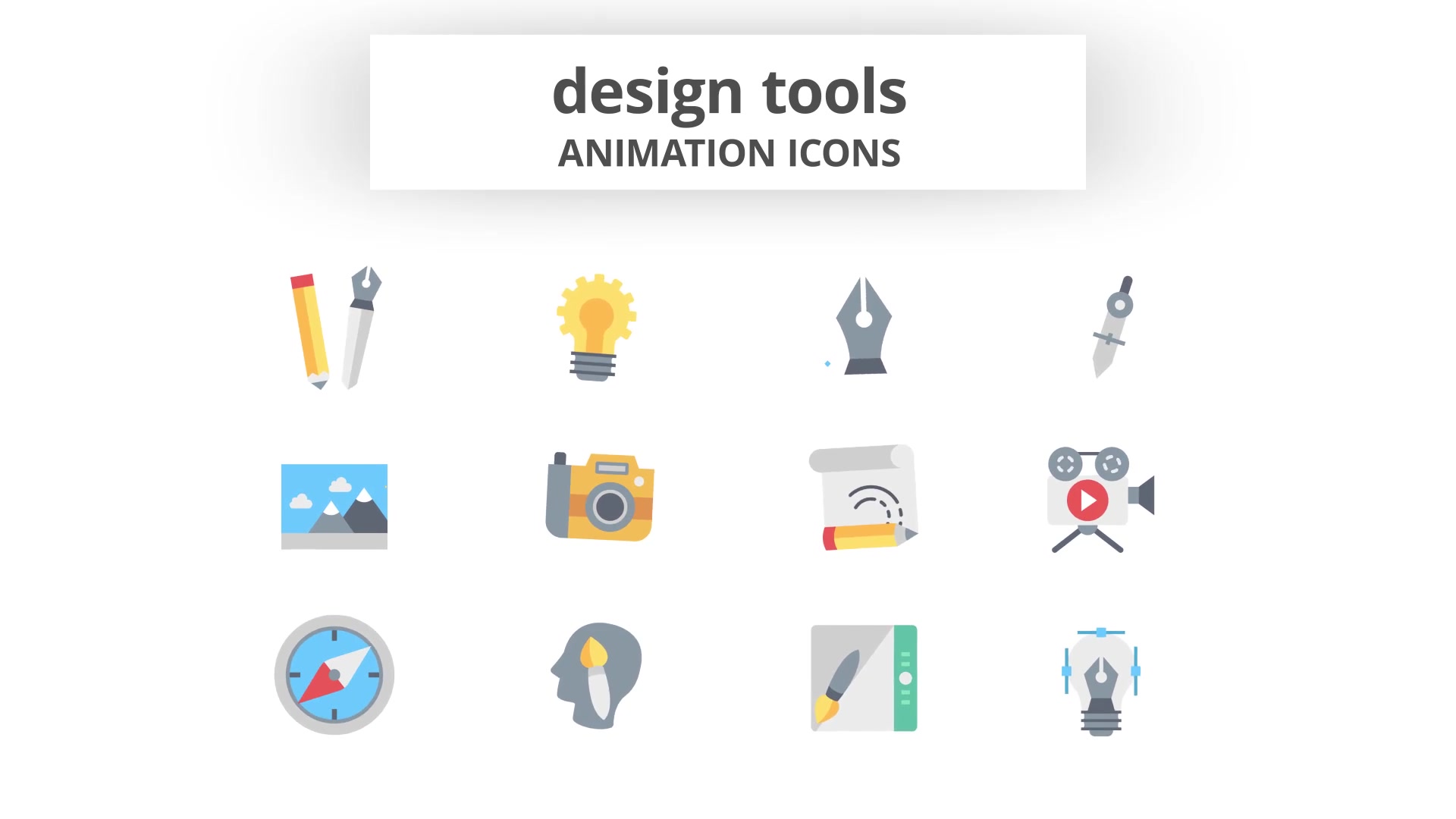 Design Tools Animation Icons Videohive 26634463 After Effects Image 7