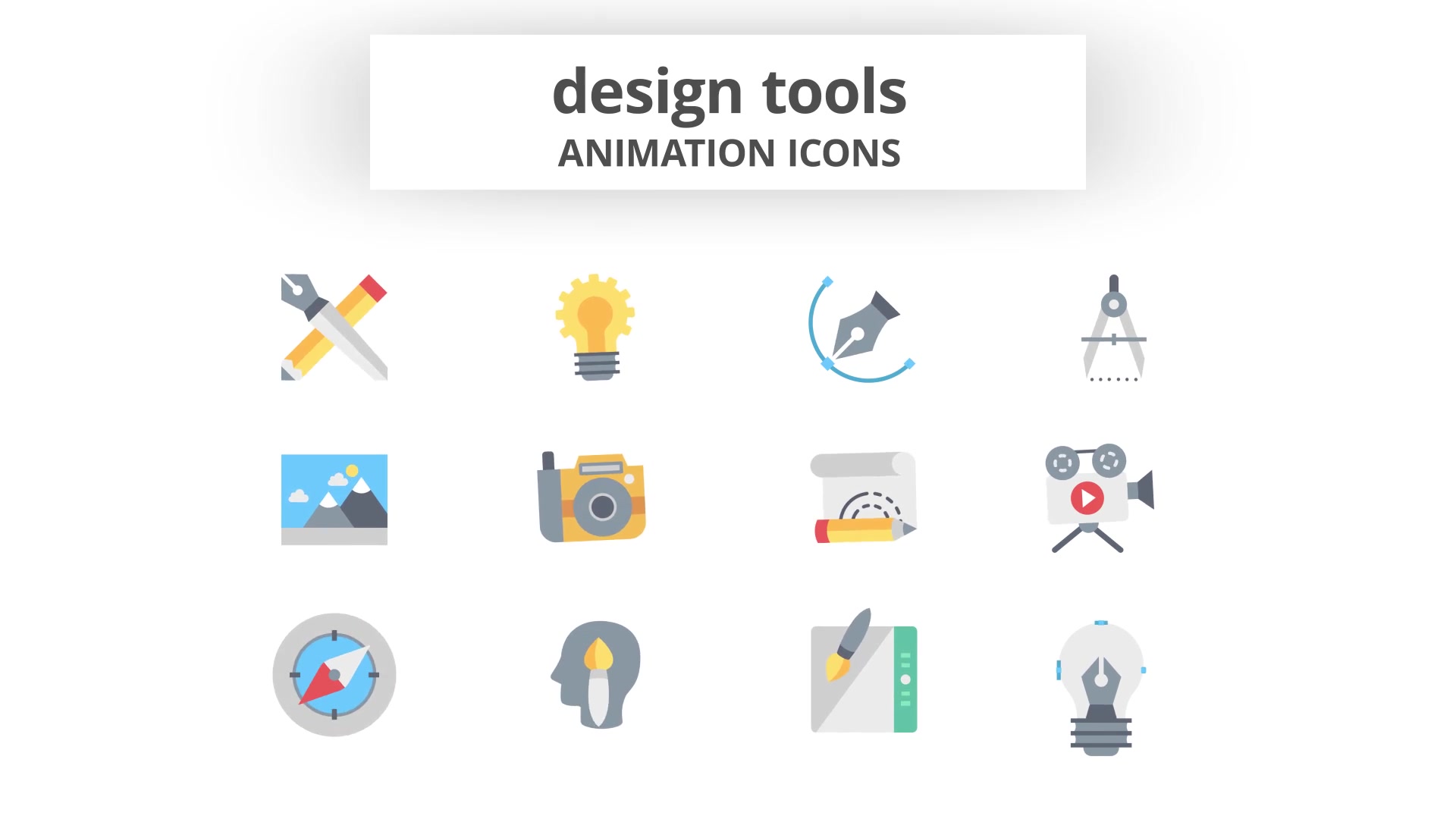 Design Tools Animation Icons Videohive 26634463 After Effects Image 8