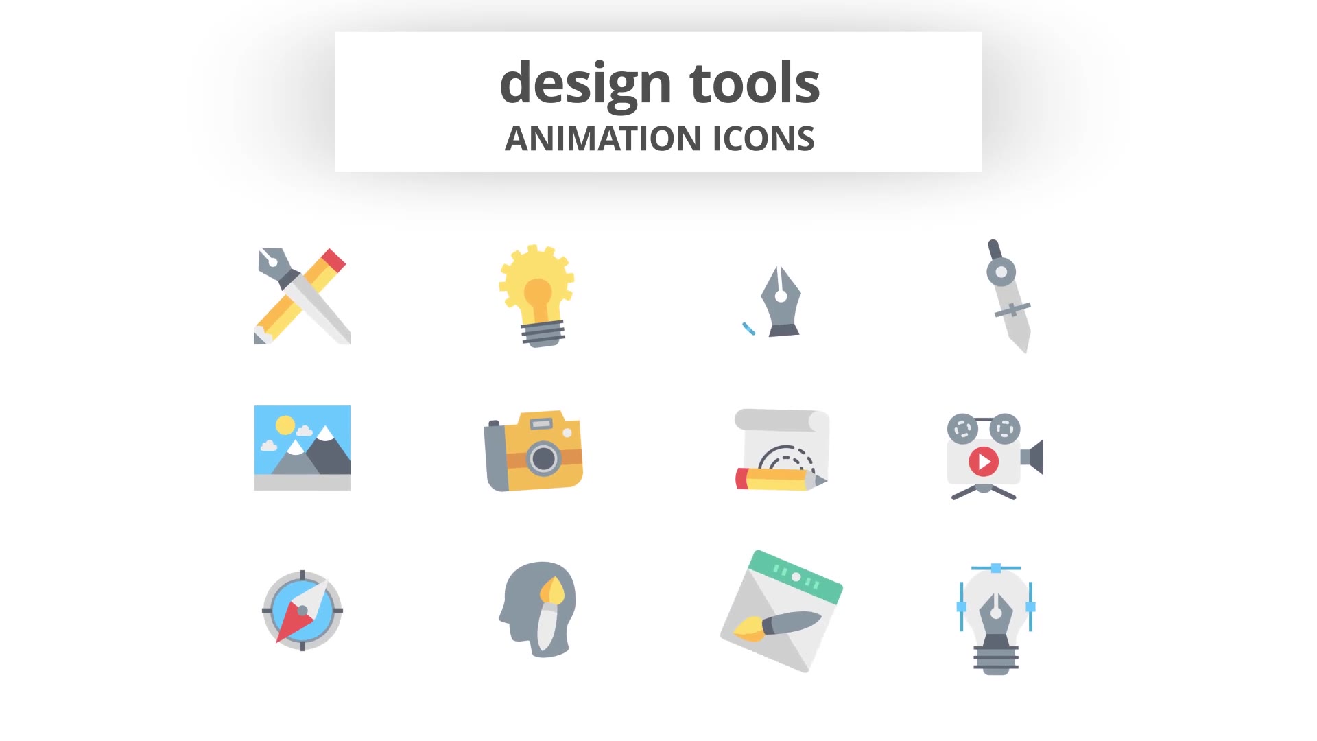 Design Tools Animation Icons Videohive 26634463 After Effects Image 9