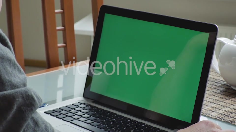 Designer Laptop Display With Green Screen  Videohive 11038667 Stock Footage Image 7