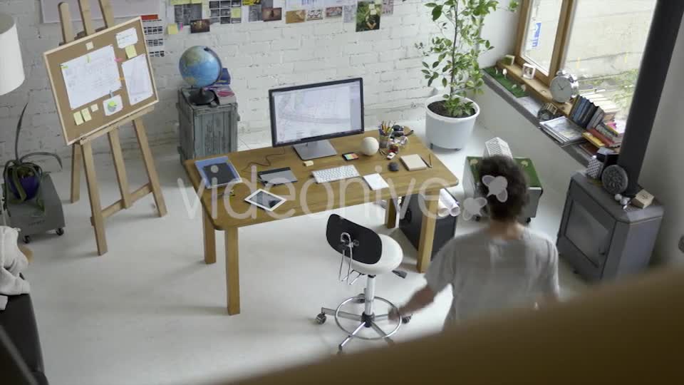 Designer Working In Creative Agency Office Studio  Videohive 12849978 Stock Footage Image 1