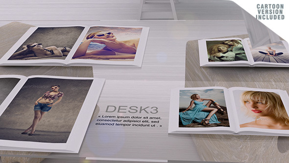 Desk Gallery with Cartoon version - Download Videohive 5459484