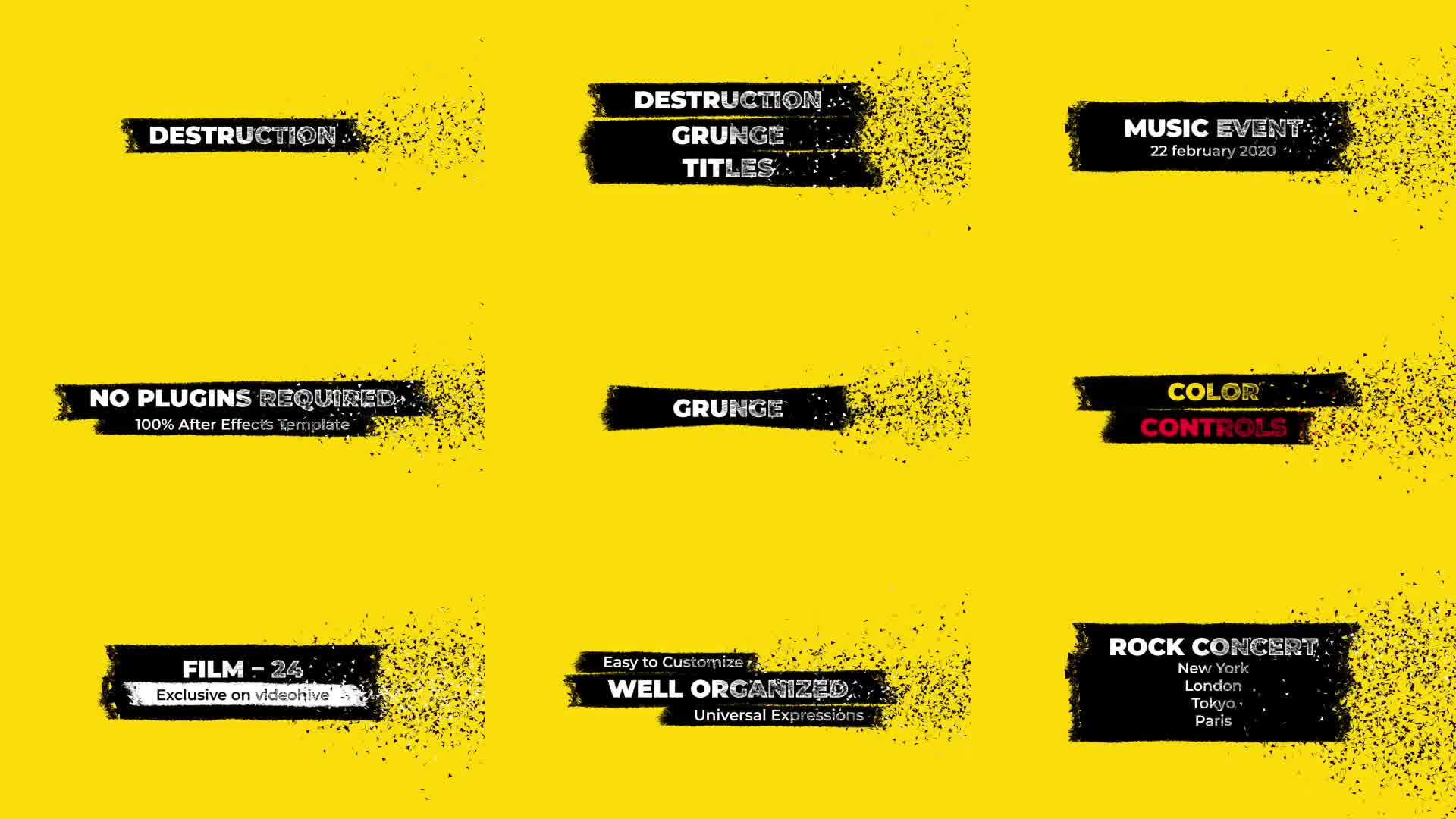 Destruction Grunge Titles Videohive 27925317 After Effects Image 10