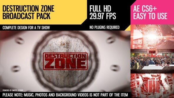 Destruction Zone (Broadcast Pack) - Videohive 3156299 Download