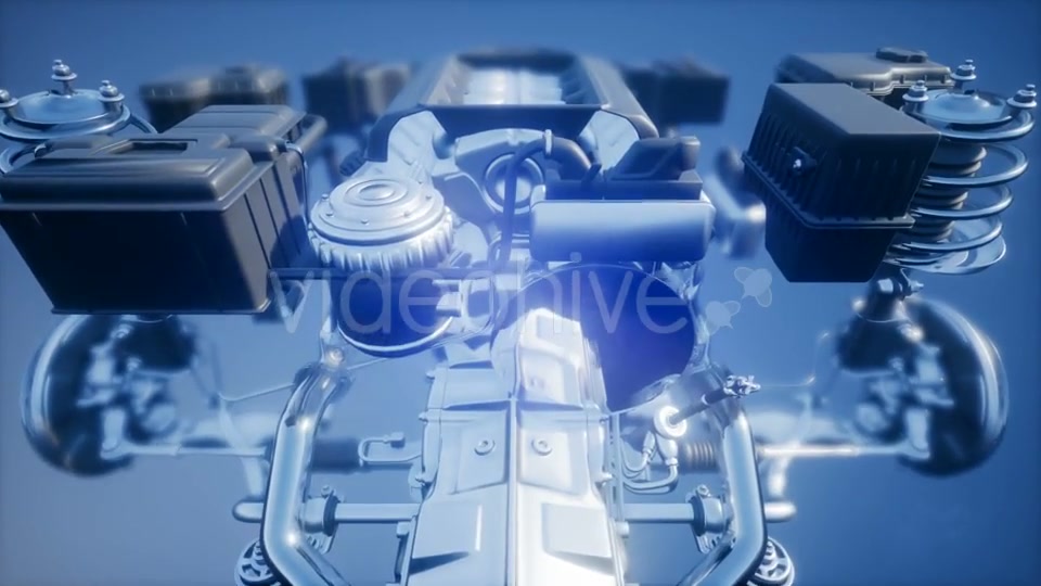 Detailed Car Engine and Other Parts - Download Videohive 20947995