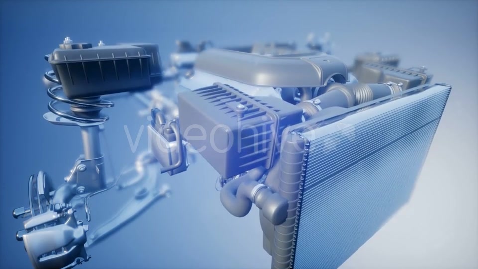 Detailed Car Engine and Other Parts - Download Videohive 20948003