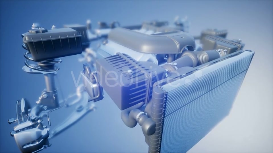 Detailed Car Engine and Other Parts - Download Videohive 20948003