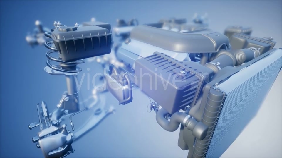 Detailed Car Engine and Other Parts - Download Videohive 21041270